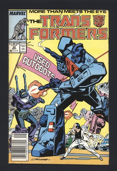 The Transformers #32 FN 1987 Marvel Newsstand Comic Book