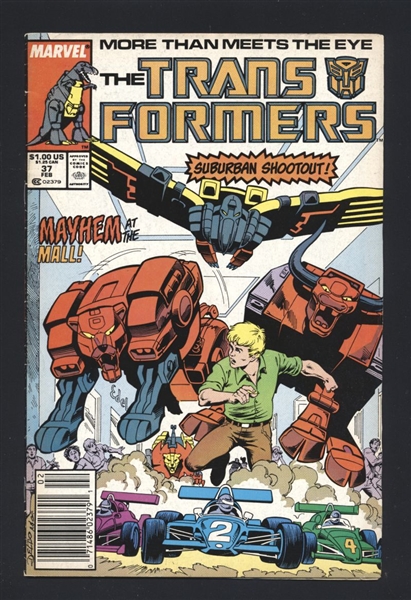 The Transformers #37 FN 1988 Marvel Newsstand Comic Book