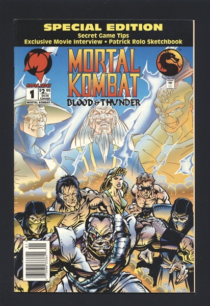 Mortal Kombat #1/B VF 1994 Malibu Newsstand Blood & Thunder Comic Book