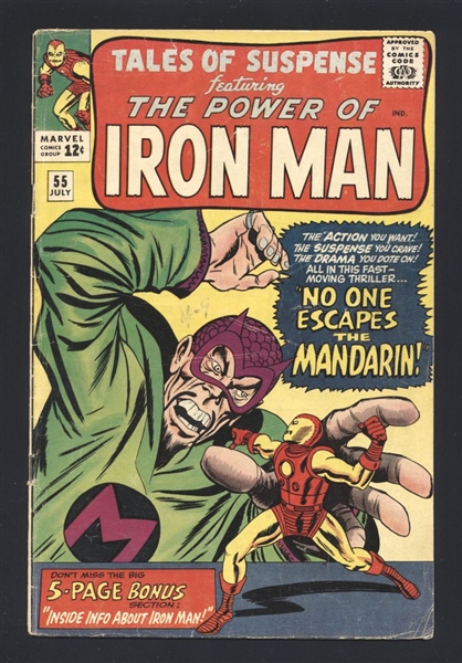Tales of Suspense #55 VG 1964 Marvel vs Mandarin Comic Book