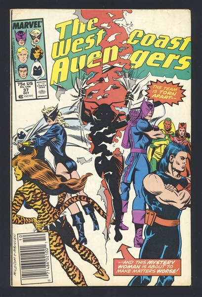 West Coast Avengers #37 FN 1988 Marvel Comic Book