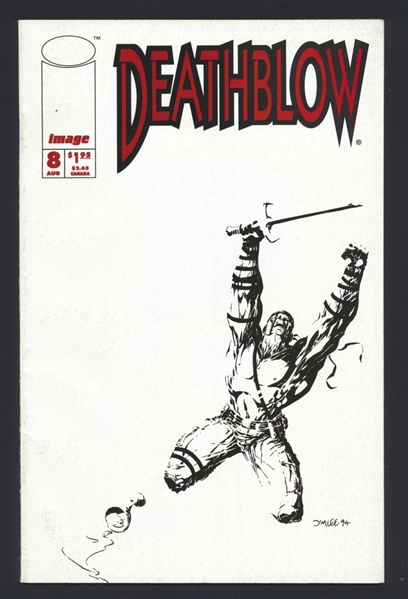 Deathblow #8 FN 1994 Image Jim Lee Negative Space Cover Comic Book