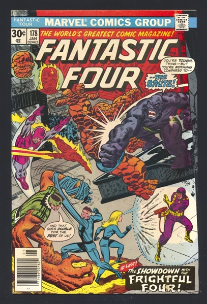 Fantastic Four (V1) #178 G 1977 Marvel vs Frightful Four Comic Book