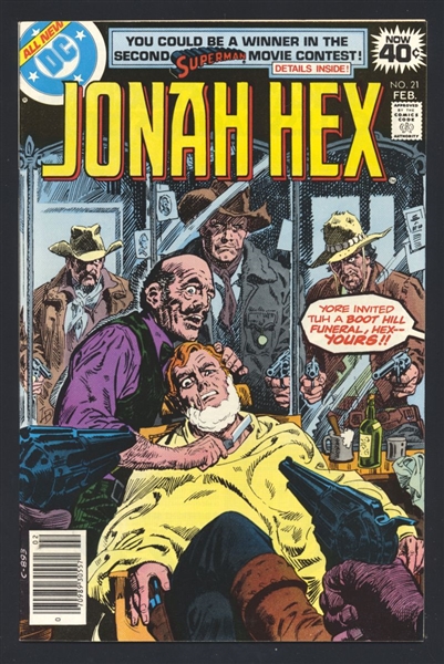 Jonah Hex #21 VF/NM 1979 DC Comic Book