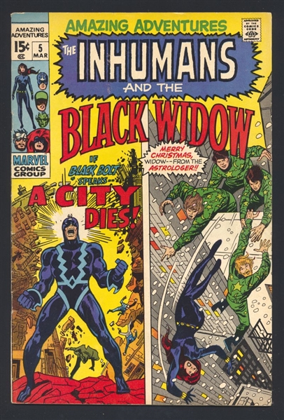 Amazing Adventures (1970) #5 FN 1971 Marvel Black Widow Inhumans Comic Book