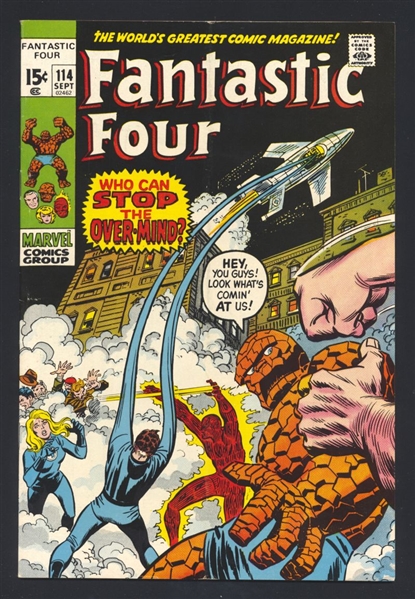 Fantastic Four (V1) #114 VG 1971 Marvel 2nd Overmind Comic Book