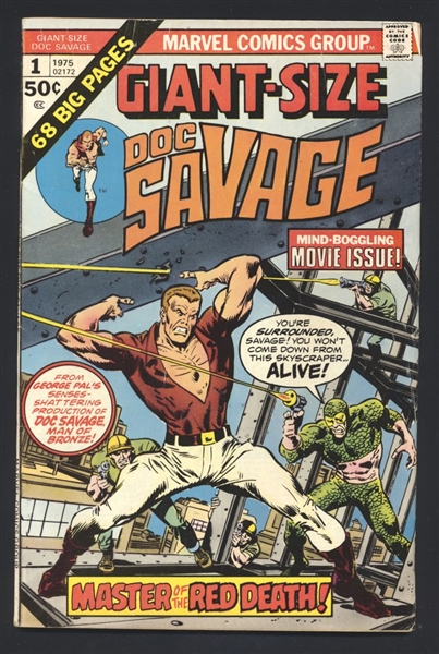 Giant-Size Doc Savage #1 G/VG 1975 Marvel Comic Book