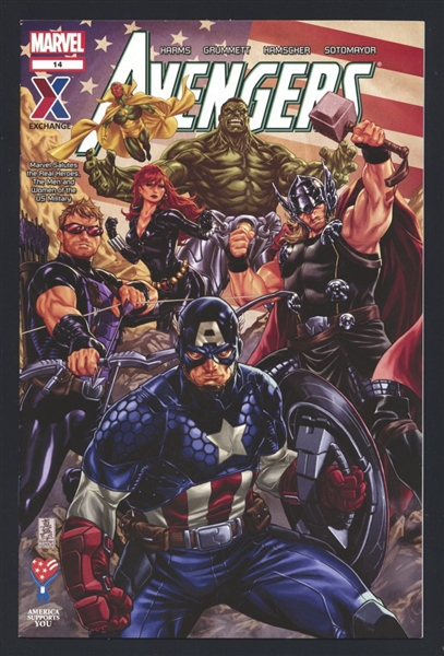 Avengers (AAFES) #14 NM 2013 Marvel Giveaway Mark Brooks Comic Book
