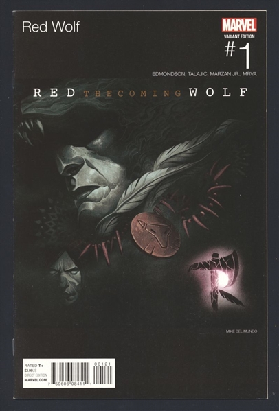 Red Wolf (V2) #1/B NM 2016 Marvel Del Mundo Hip Hop Variant Comic Book
