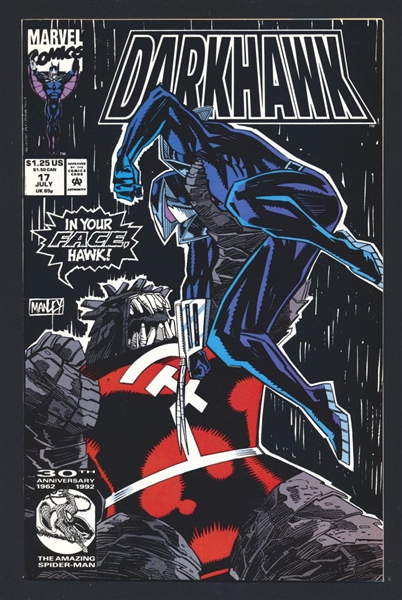 Darkhawk #17 VF/NM 1992 Marvel vs Peristrike Force Comic Book