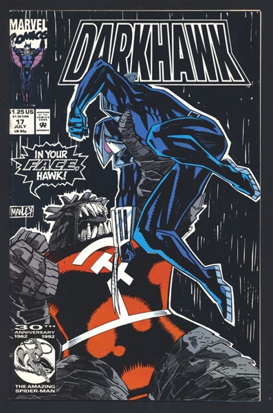 Darkhawk #17 VF 1992 Marvel vs Peristrike Force Comic Book