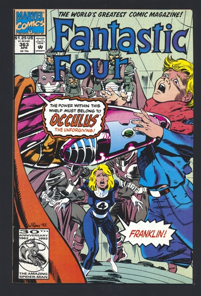 Fantastic Four (V1) #363 VF 1992 Marvel 1st Occulus Comic Book