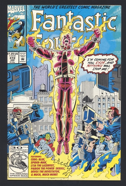 Fantastic Four (V1) #372 VF 1993 Marvel vs Paibok Comic Book