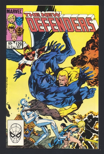 Defenders #129 VF 1984 Marvel vs New Mutants Comic Book