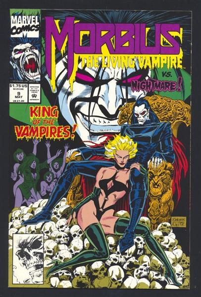 Morbius: The Living Vampire #9 NM 1993 Marvel vs Nightmare Comic Book