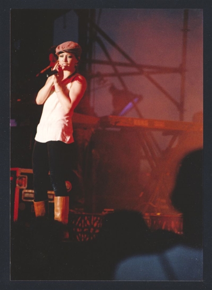 2003 HILARY DUFF 1st Concert Tour Live On Stage Vintage Original Photo nb