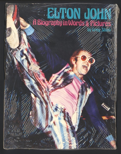 1976 ELTON JOHN In A BIOGRAPHY IN WORDS & PICTURES Vintage Original Photo nb