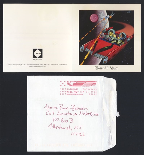BROOKE SHIELDS 2006 SIGNED AUTOGRAPH Hand-Written Letter Card & Envelope nb