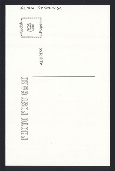 ALAN STRANGE Real Photo Postcard RPPC 1934-35 St. Louis Browns George Burke 