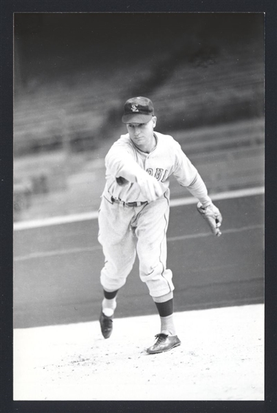 BILL TROTTER Real Photo Postcard RPPC 1937 St. Louis Browns George Burke 