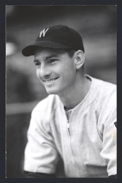 GEE WALKER Real Photo Postcard RPPC 1940 Washington Senators George Burke 