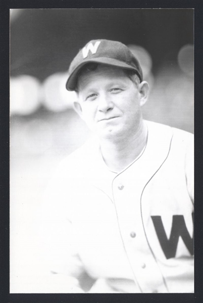 MAX WILSON Real Photo Postcard RPPC 1946 Washington Senators George Burke 