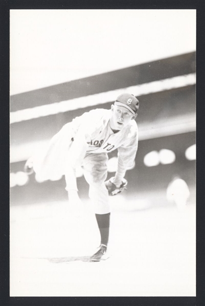 WALT RIPLEY Real Photo Postcard RPPC 1935 Boston Red Sox George Burke 