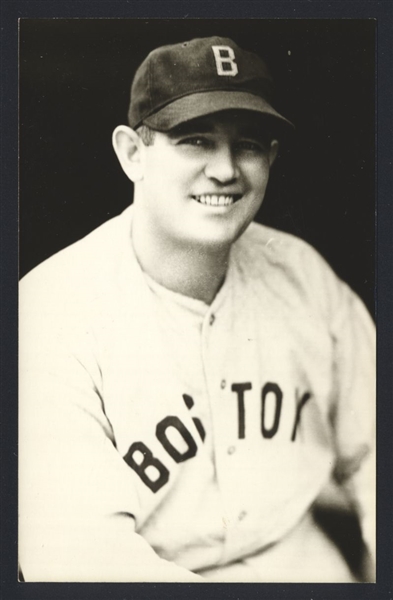 GORDON RHODES Real Photo Postcard RPPC 1935 Boston Red Sox George Burke 