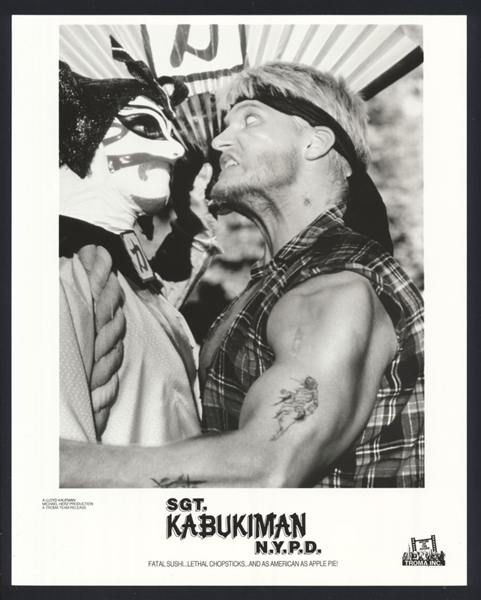 RICK GIANASI & BRICK BRONSKY In SGT. KABUKIMAN N.Y.P.D. Troma Original Photo