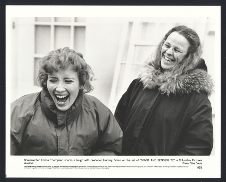 EMMA THOMPSON & LINDSAY DORAN On Set Of SENSE AND SENSIBILITY Original Photo
