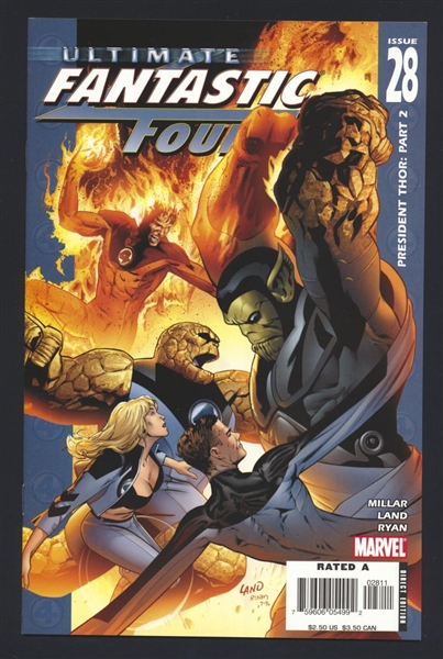 Ultimate Fantastic Four #28 NM 2006 Marvel Arthur Suydam Back Cover Comic Book