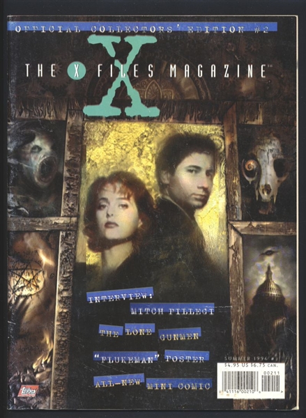 The X-Files Magazine #2 FN  Topps Cliff Nielsen Cover Comic Book