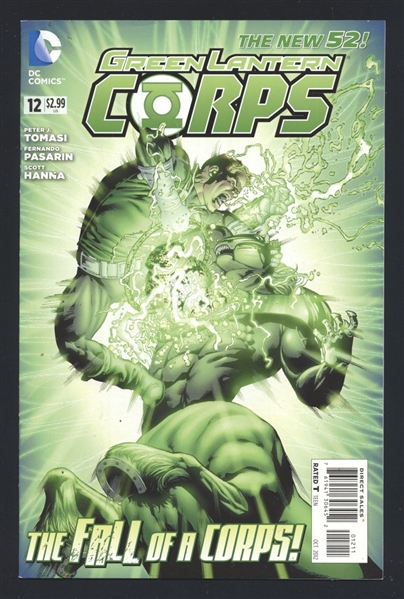 Green Lantern Corps (V3) #12 VF 2012 DC Alpha-War Part 5 Comic Book