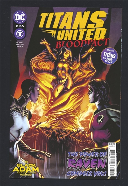 Titans United: Bloodpact #2 VF/NM 2022 DC Barrows Cover Comic Book
