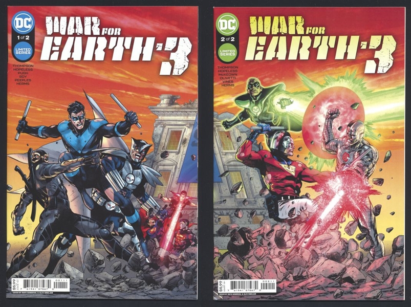 War For Earth-3 SET #1-2 VF 2022 DC Sandoval Covers Comic Book