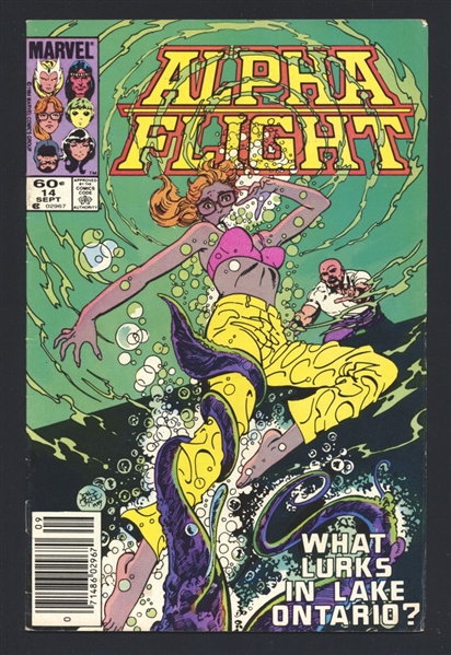 Alpha Flight #14 FN 1984 Marvel NEWSSTAND 1st Elizabeth Twoyoungmen Comic Book