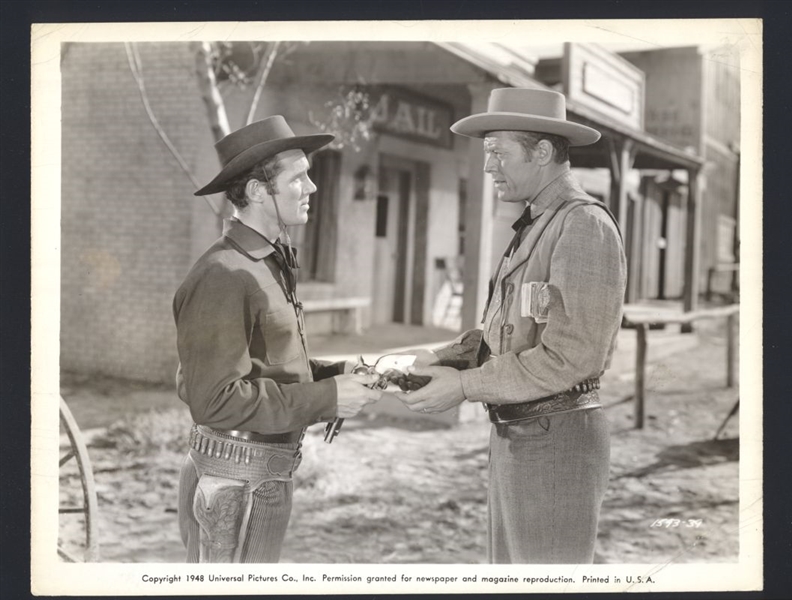 1948 HOWARD DUFF & WILLARD PARKER In CALAMITY JANE AND SAM BASS Original Photo