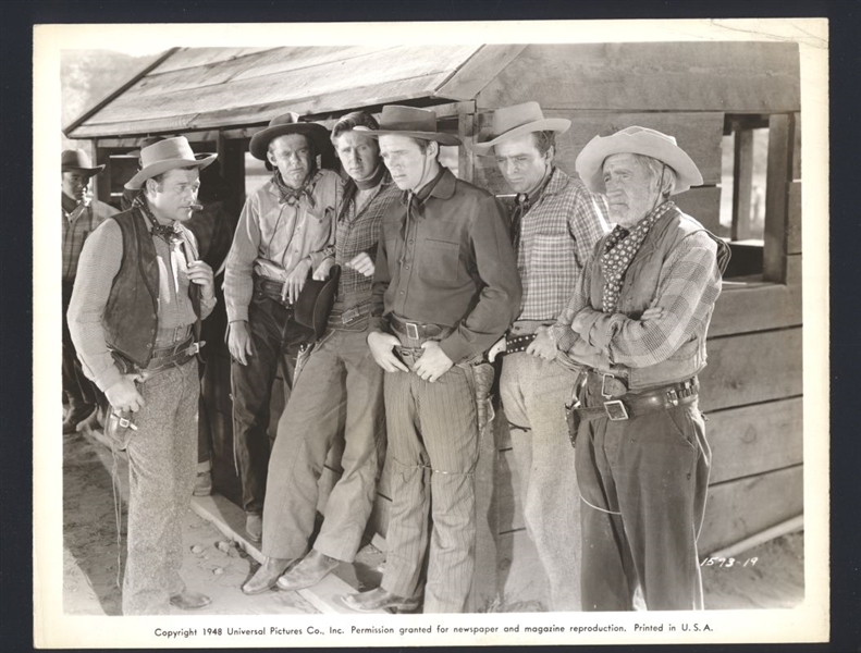 1948 MILBURN STONE & LLOYD BRIDGES On CALAMITY JANE AND SAM BASS Original Photo