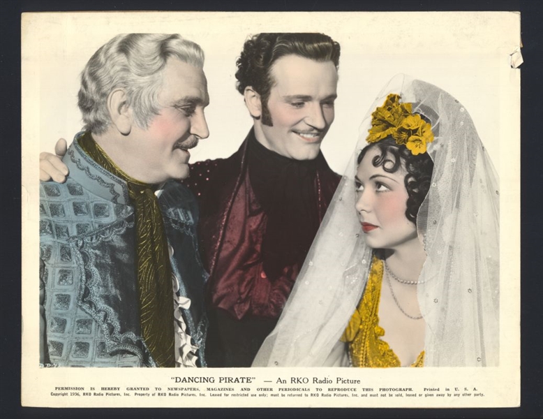 1936 CHARLES COLLINS, STEFFI DUNA, FRANK MORGAN In DANCING PIRATE Original Photo