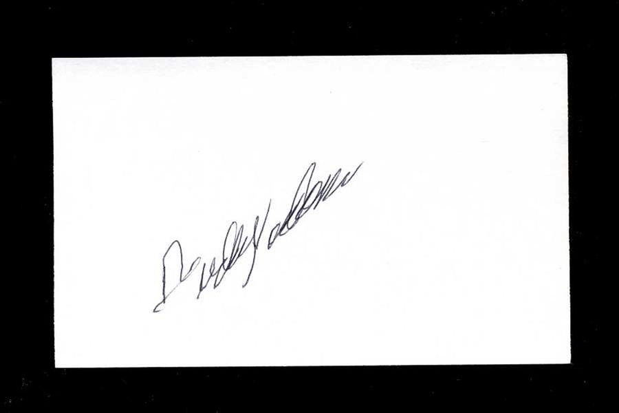 BUDDY HANCKEN SIGNED 3x5 Index Card (d.2007) 1940 Philadelphia Athletics