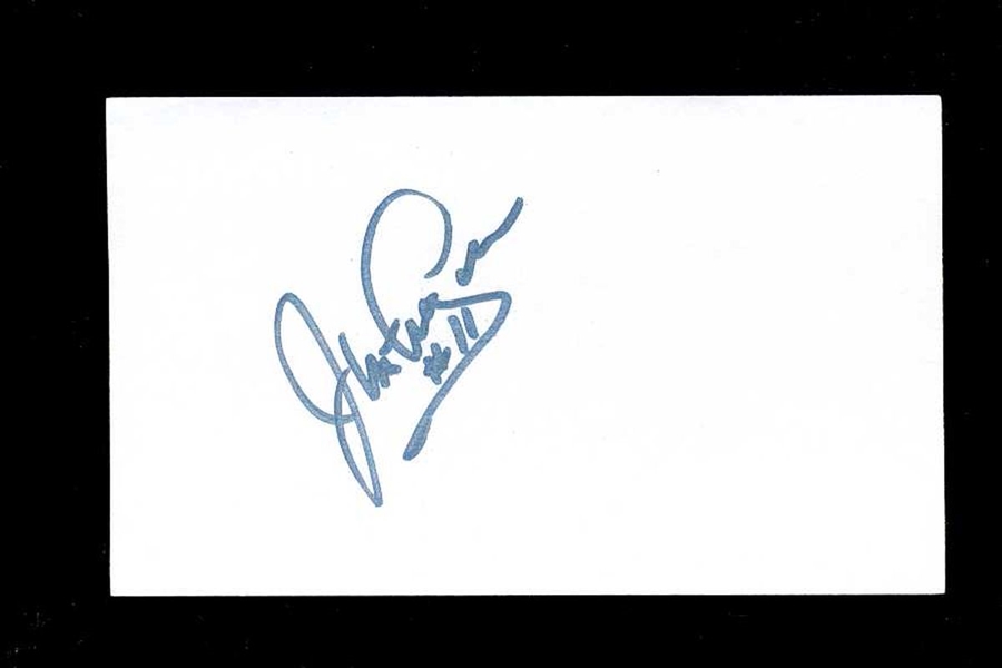 JIM FREGOSI SIGNED 3x5 Index Card (d.2014) Angels Mets Rangers Pirates