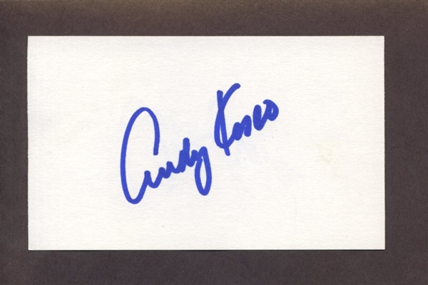 ANDY KOSCO SIGNED 3x5 Index Card Minnesota Twins Dodgers Reds Yankees