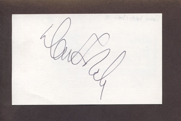 DAVE LAROCHE SIGNED 3x5 Index Card California Angels Yankees Indians Cubs