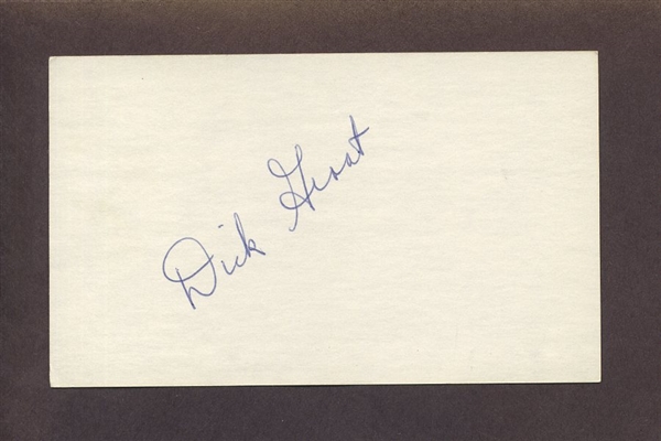 DICK GROAT SIGNED 3x5 Index Card (d.2023) 1960 Pirates 1964 Cardinals Phillies