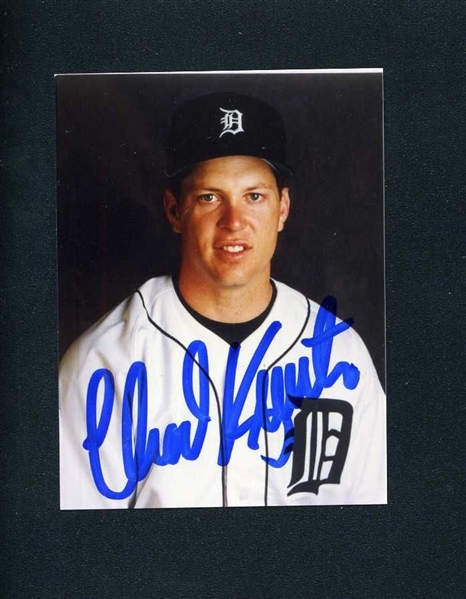 CHAD KREUTER 1992-94 Detroit Tigers SIGNED Photo 