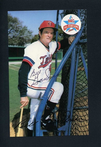 BILLY GARDNER 1985 Minnesota Twins SIGNED Photo Postcard 