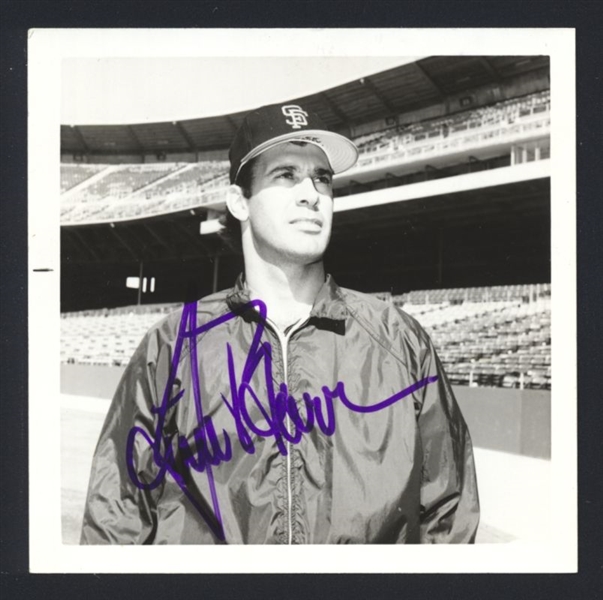 JIM BARR 1977-78 San Francisco Giants SIGNED Photo 