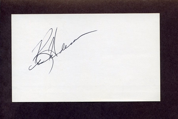 KEN HENDERSON SIGNED 3x5 Index Card San Francisco Giants White Sox Reds Cubs