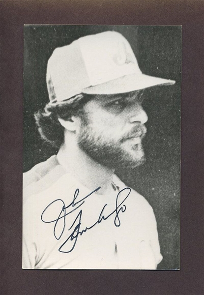 JOHN TAMARGO 1979-80 Montreal Expos SIGNED Real Photo Postcard RPPC 