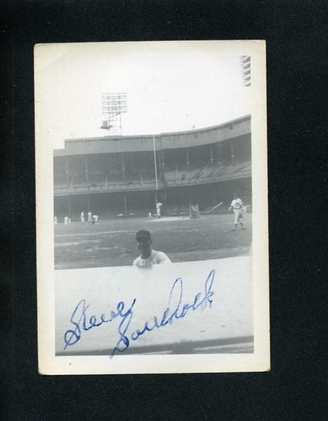 BUD SOUCHOCK 1952 Detroit Tigers SIGNED Photo (d.2002)